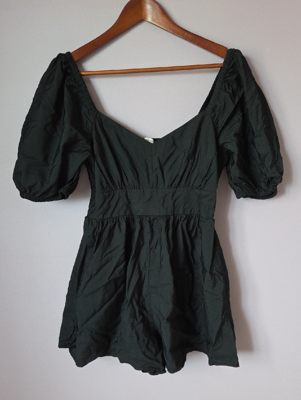 American Eagle Outfitters Black V-Neck Romper